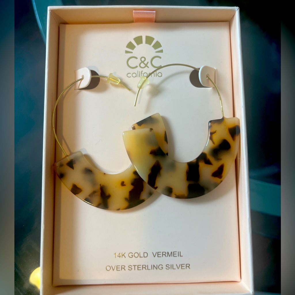 CC Collection Earrings 14k Vermeil Over Sterling Silver 10$